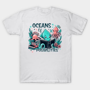 Oceans Of Possibilities Summer Reading Anglerfish T-Shirt